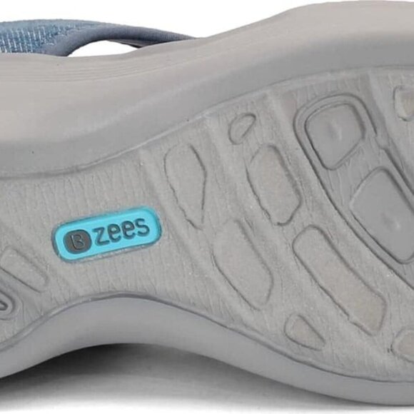 Womens Dream Ankle Straps Denim Slip-On Sandals Size 7.5 Synthetic Sole - Picture 6 of 6